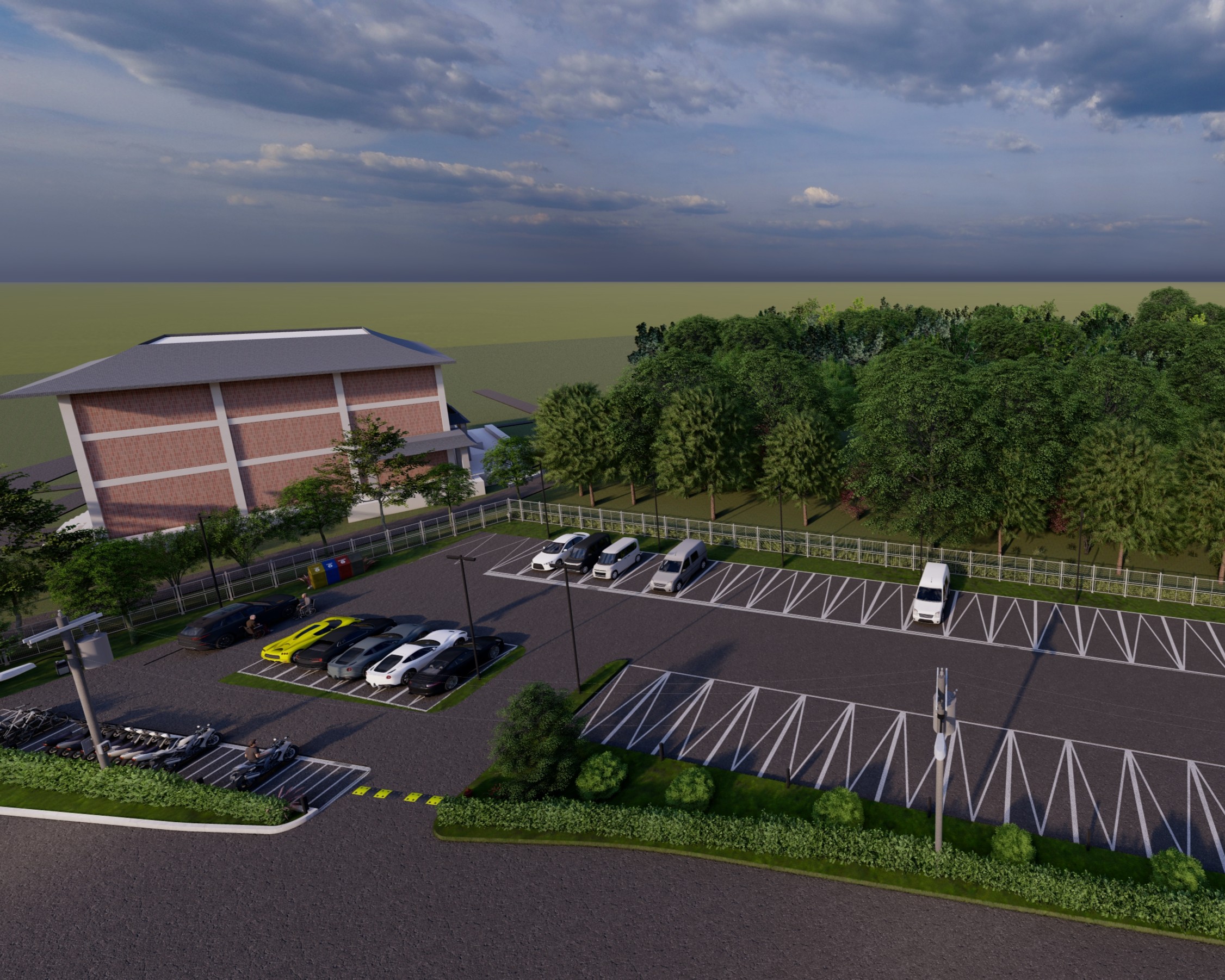 桃園市楊梅生命紀念園區崇德納骨堂平面停車場新建